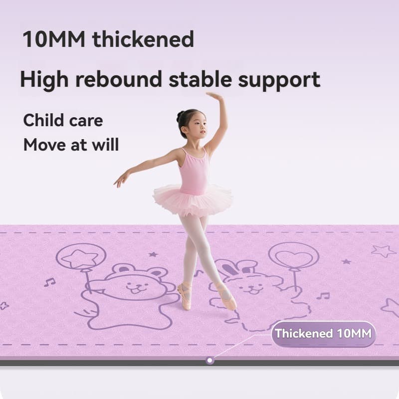 Thickened widened TPE dance mat