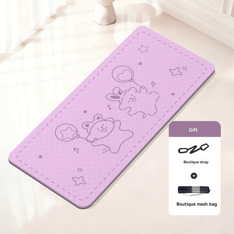 Thickened widened TPE dance mat